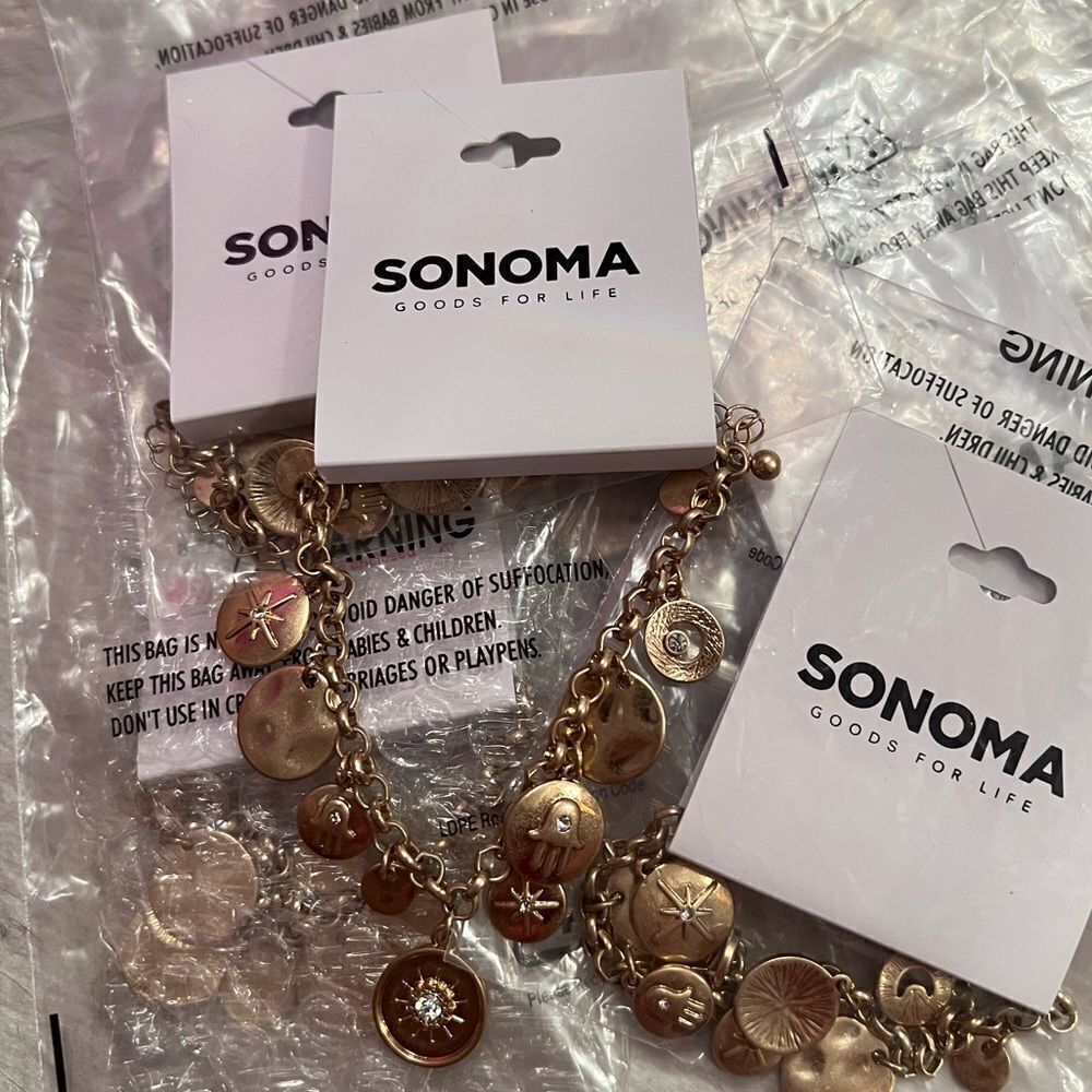 Wholesale 5 Pk Sonoma Hamsa Star Rhinestone Bracelets